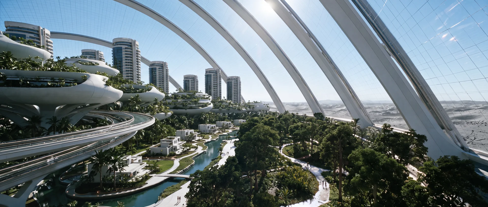 Vortex still — the dome city